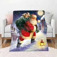 bed blanket sleep winter keep warm merry christmas decorative sofa living room rest watch movie cover on the body large blankets
