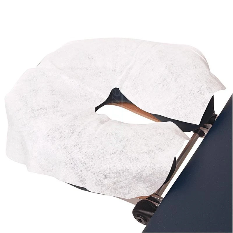 100Pcs Disposable Non-Woven Headrest Pillow Paper Beauty Spa Salon Bed Table Cover Massage Face Cradle Table Head Rest Covers images - 6