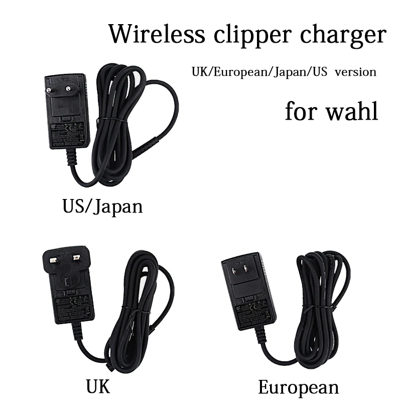 

Barbershop EU/UK/US/Japan plug wireless hair clipper fast charger clipper power adapter, suitable for WAHL haircut tools