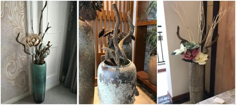 45 см натуральные Ротанговые сухие ветви DIY аксессуары Сушеный Цветок свадебное украшение украшения для домашней вечеринки искусственные сушеные цветы