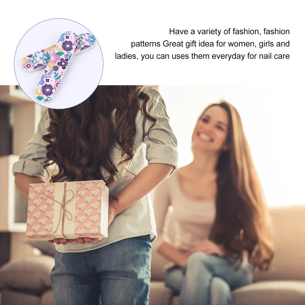 

50Pcs Emery Boards Nail Files Nail Buffering Files Manicure Grit for Home Salon