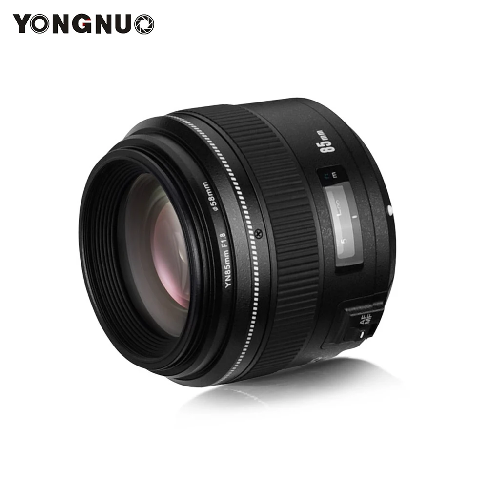Объектив YONGNUO YN 85 мм F1.8N Средний телеобъектив с автофокусом для камеры Nikon