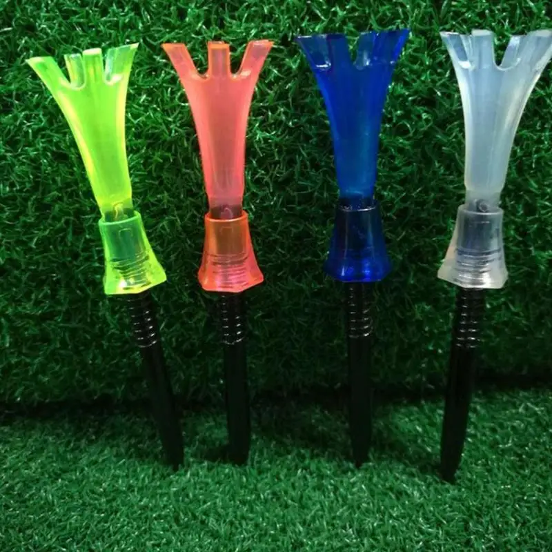 

1pc Golf Tack Golf Ball Holder Golfer Training Practice 80mm Tool Golf Rotatable Golf Step Plastic Tees Limited Adjustable K5I7