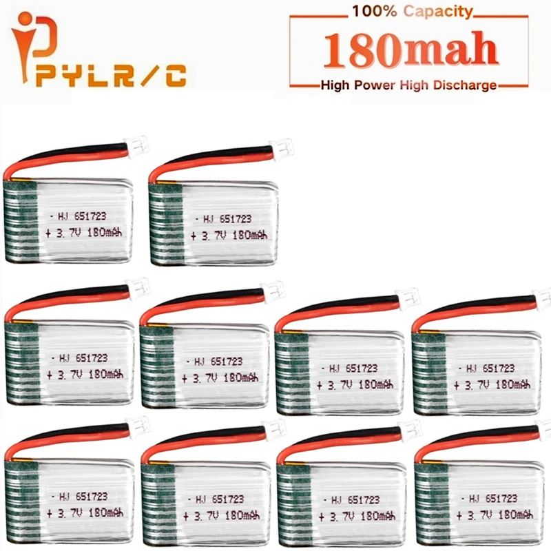 10 шт. оригинальный аккумулятор H20 3 7 в 180 мАч 30C для Syma S8 M67 U839 детали