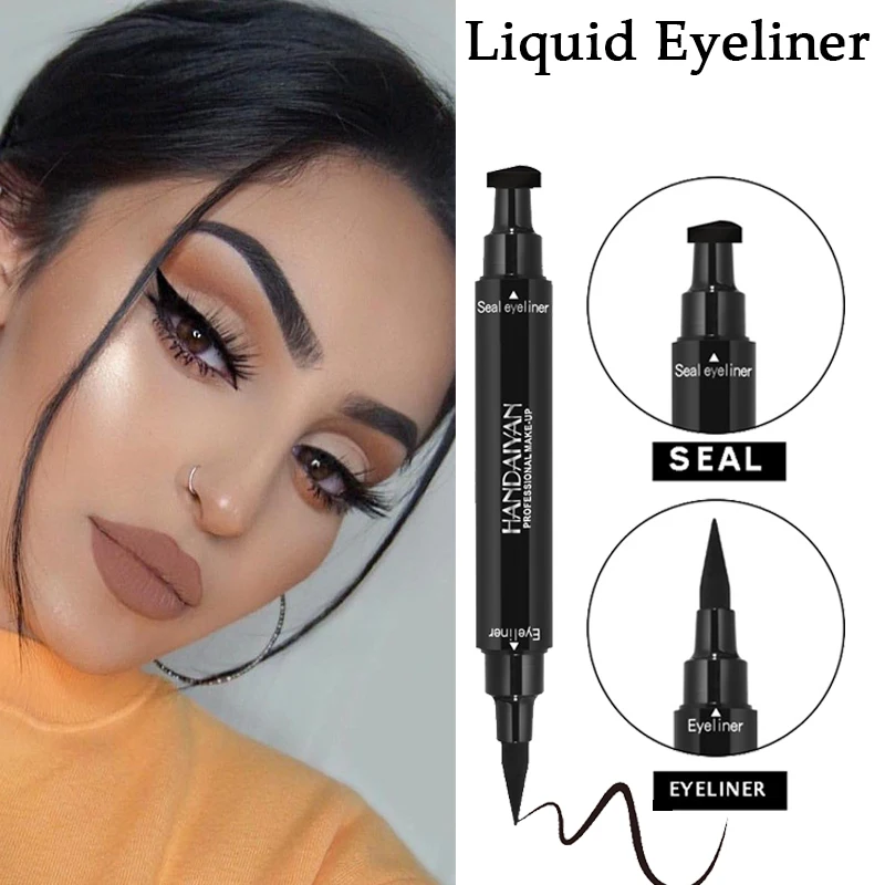 Черная жидкая подводка для глаз карандаш быстросохнущий водонепроницаемый
