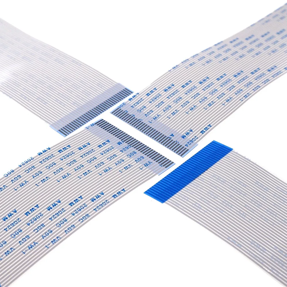 100 шт. Гибкий плоский кабель 34 PIN обратные направления FFC 1 0 мм Длина шага 60 80 120 150 200