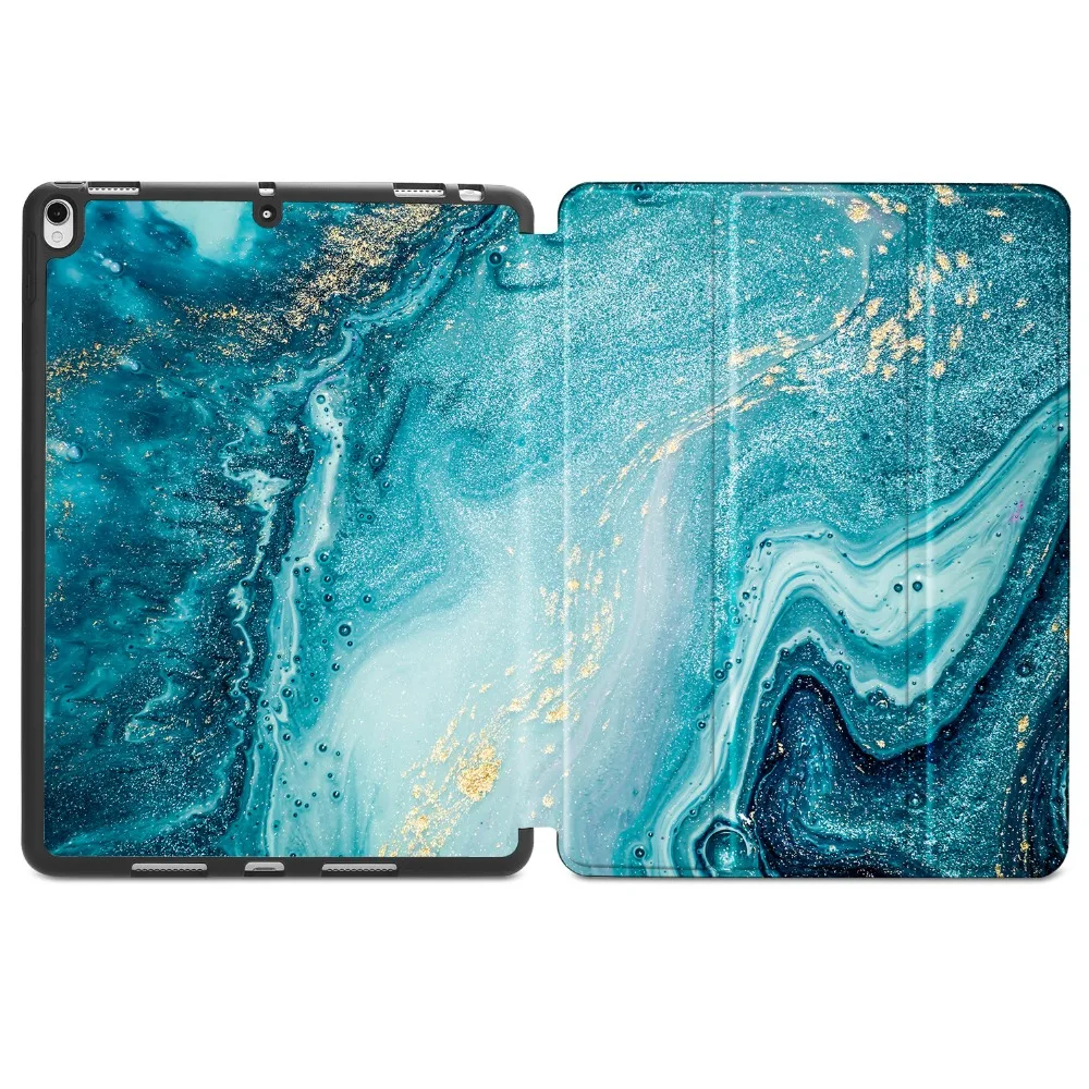 Чехол для iPad Air 3, 10,5 дюймов,, Фолио, резиновый, умный чехол, мягкий, ТПУ, задний Чехол с карандашом, для iPad Pro10.5 дюймов