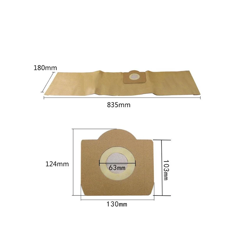 

15X Paper Filter Vacuum Cleaner Dust Bag For Karcher WD 3.000 To WD 3.999