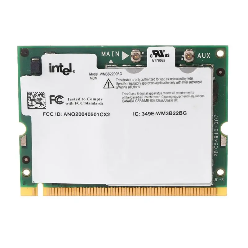 Intel Pro/Wireless 2200BG 802.11b/G Mini PCI сетевая карта Wi Fi для Toshiba Dell|Сетевые карты| |