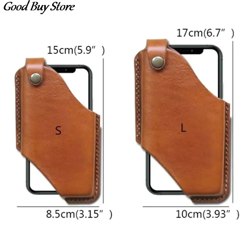 

Invisible Phone Bag Men Retro Leather Fanny Pack Waist Pockets Fashion Belts Bags Cowboy Cell Phone Purse Holster Case Wallet