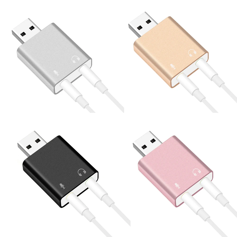 Внешний USB 7,1 адаптер звуковой карты USB аудио карта 3D стерео джек 3,5 мм ухо микрофона карта для интернет-ощущений прямая трансляция