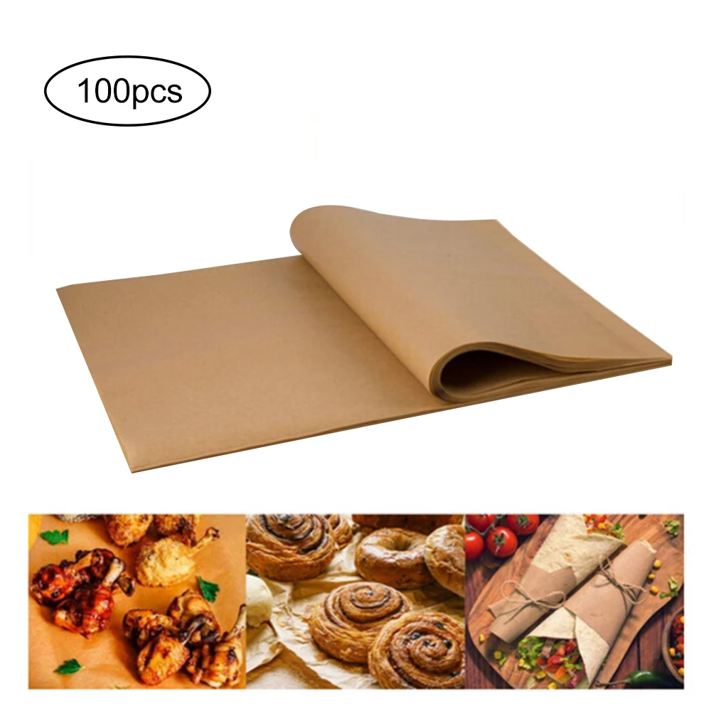 100 шт. Еда упаковочная Бумага с антипригарным покрытием сейфа воска стойкость к