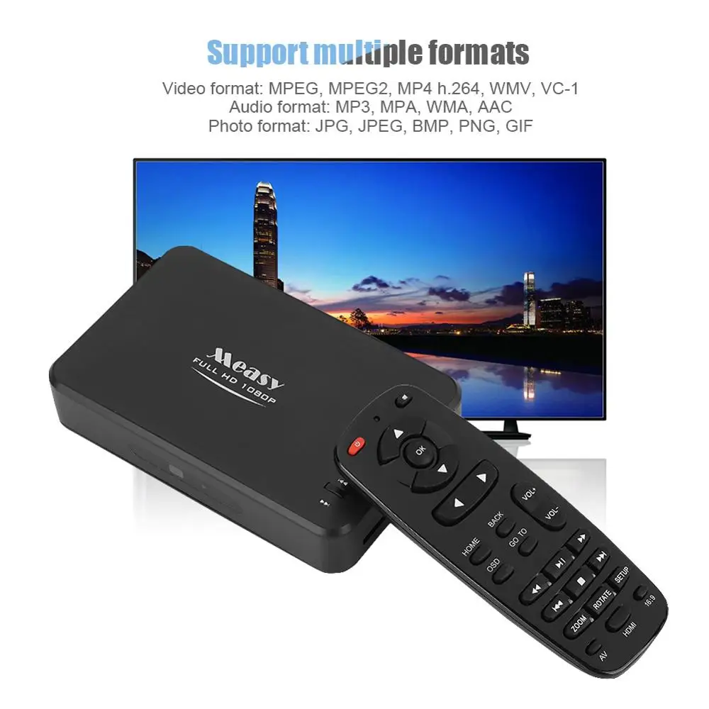 Медиаплеер Measy A1HD Full HD портативный мультимедийный 3D жесткий диск 1080P видео аудио