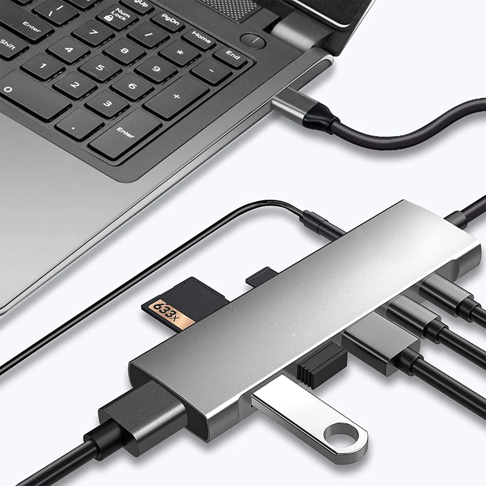 

Док-станция 9 в 1 с портами USB Type-c и HDMI, до 40 Гбит/с