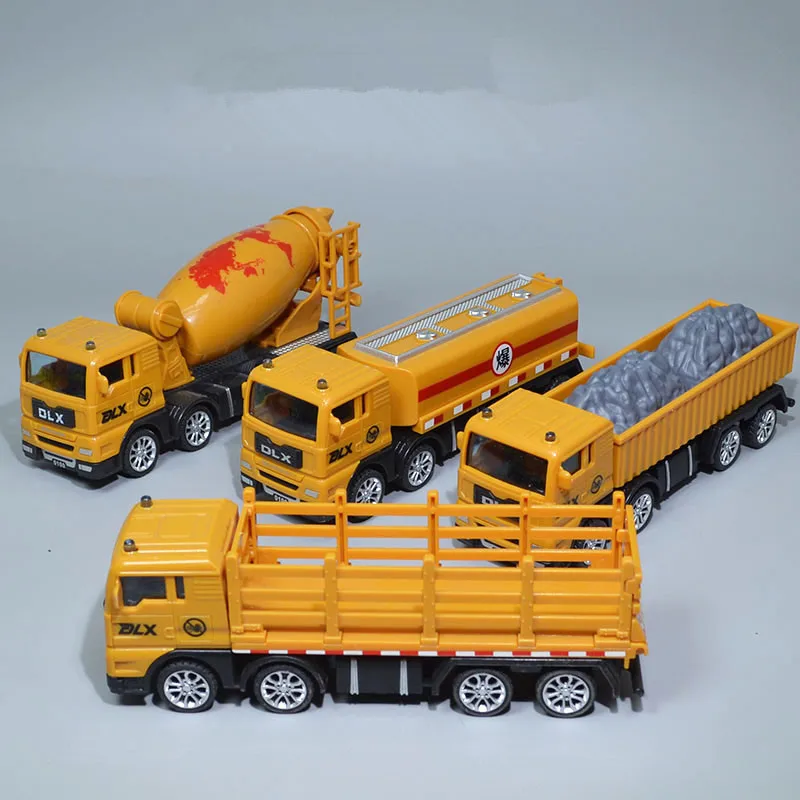 Модель грузовика-контейнера из высококачественного симуляционного пластика, масштаб 1:55, игрушка-миксер с функцией скольжения, бесплатная доставка.