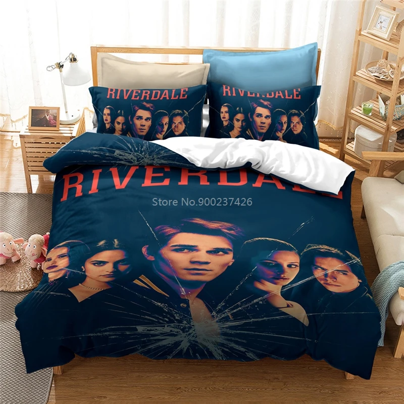3D RIVERDALE Pattern Duvet Cover with Pillowcase Adult Kid Bedding Set Single Double Twin Full Queen King Size for Bedroom Decor | Дом и сад