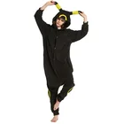 Пижама Kigurumis в стиле аниме для женщин и девушек, комбинезон с черными и желтыми животными, мультяшный наряд для вечеринки, забавная крутая домашняя одежда для взрослых, костюм на пуговицах