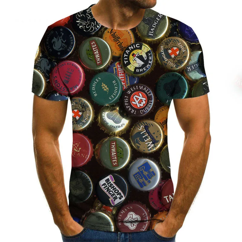 

3D Summer Fashion T-shirt Men's T-shirt Men's Pattern T-shirt Harajuku Tie Dye Shirt Anime T-shirtt for Man Oversize T-shirt