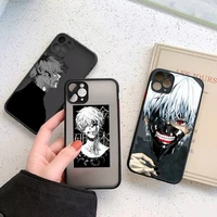 tokyo ghoul trendy anime kaneki ken phone cases matte transparent for iphone 13 7 8 11 12 plus mini x xs xr pro max cover