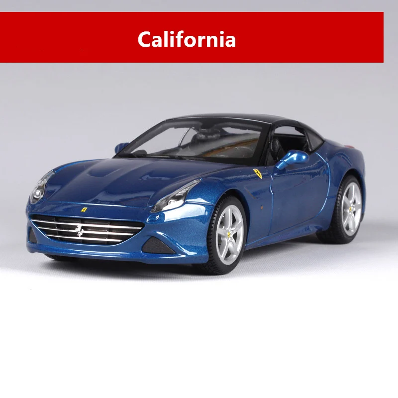 California Bburago 1:18 FXXK 5 Супер спортивный автомобиль сплав модель автомобиля моделирование автомобиля украшение коллекция Подарочная игрушка Литье под давлением модель игрушка для мальчиков - Цвет: California