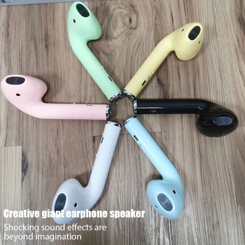 

Giant Headset Speaker Bluetooth Earphone Mode Wireless Portable Speaker Music Loudspeaker Support FM Radio Mic TF Card