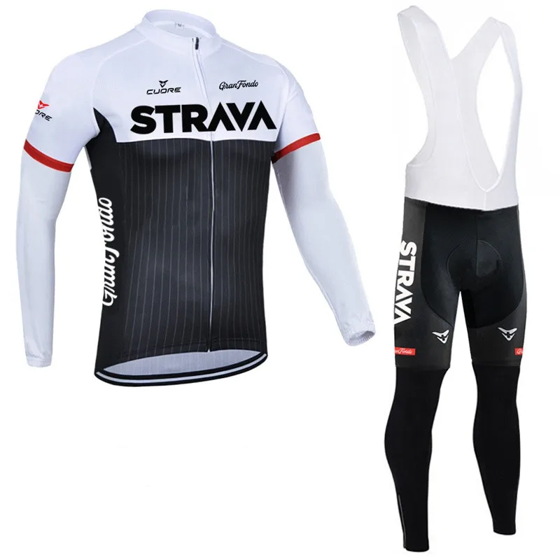 

Spring And Autumn Bicycle Racing Professional Team Cycling Suit Set Men's Cycling Wear STRAVA Triathlon Sports Suit