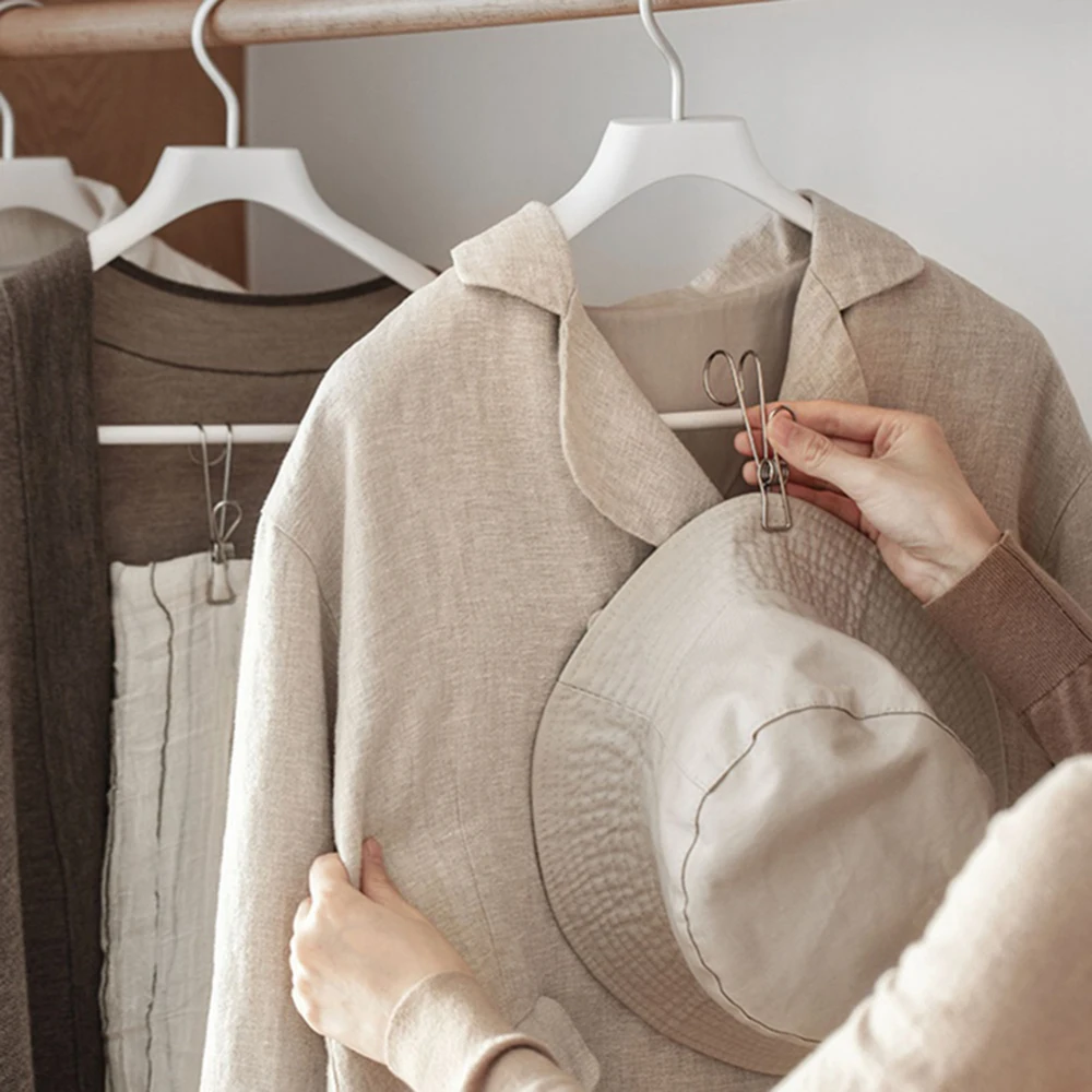 12 шт. из нержавеющей стали обычной записной книжкой крюк клипса канцелярские