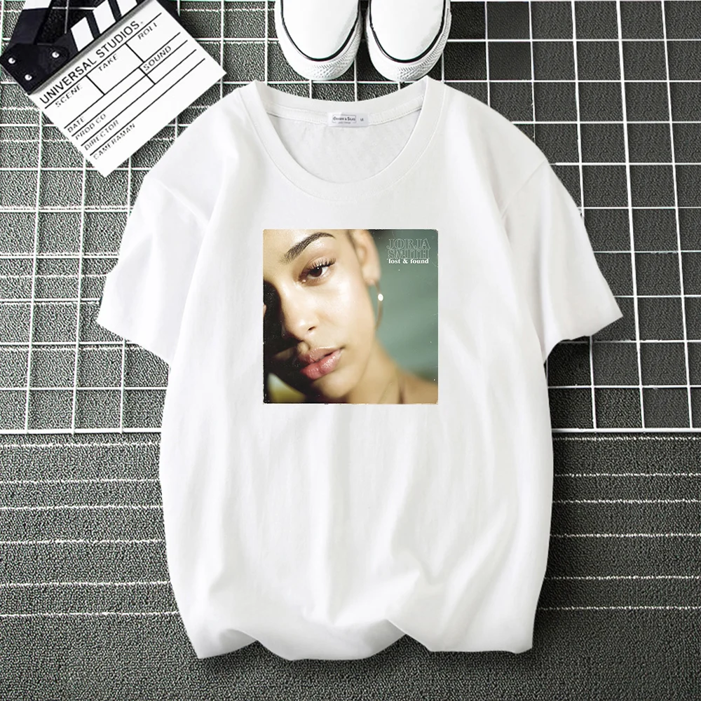 

Jorja Smith Lost & Found Music Album Fashion T Shirt Brand Casual Loose Tops Male Hip Hop Harajuku T-Shirts