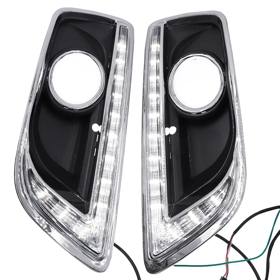 1 комплект светодиодный DRL с поворотник для Chevrolet Malibu 2011 2012 2013 дневного света дневные огни автомобиля