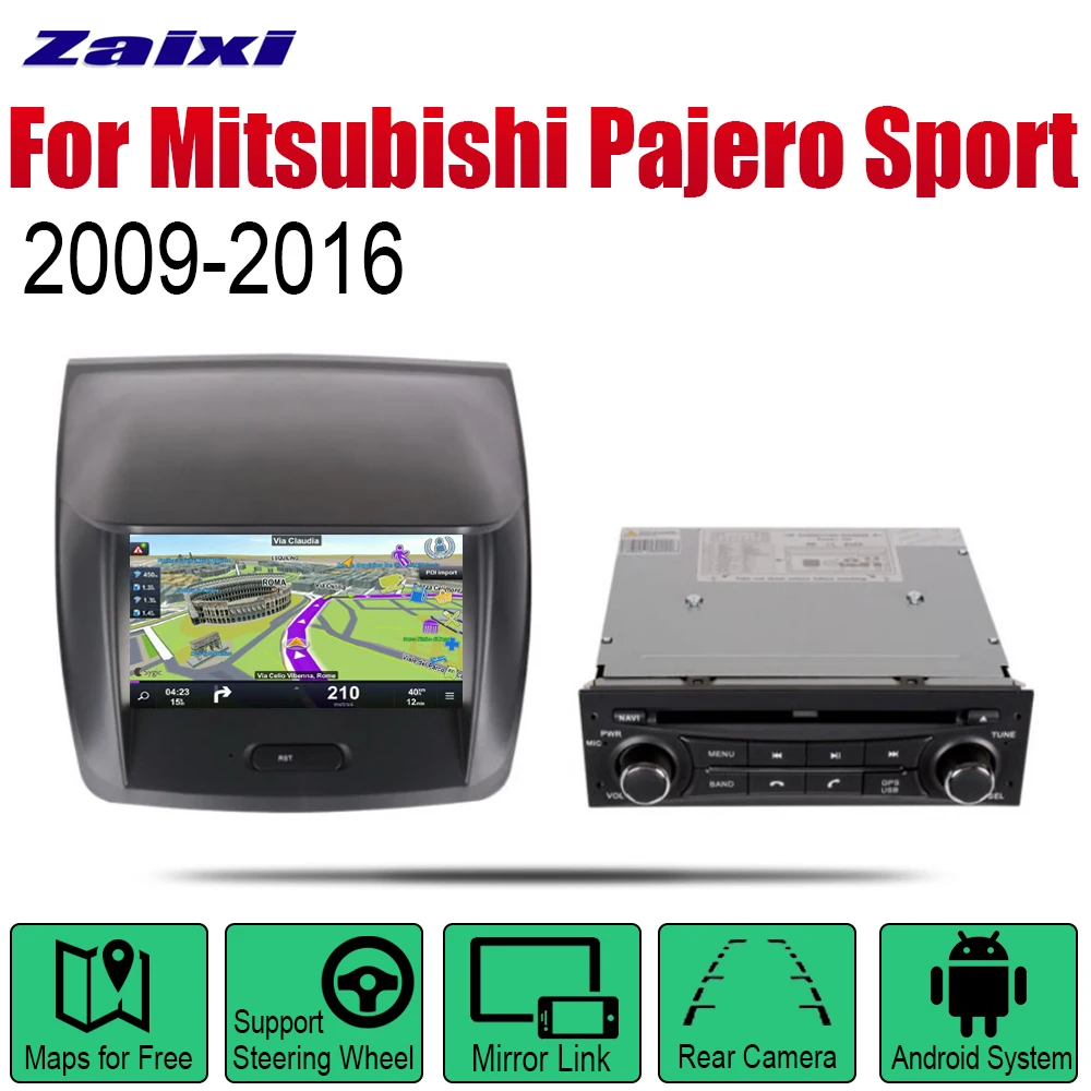 Для Mitsubishi Pajero Montero Sport 2009 2010 2011 2012 2013 автомобиля Android мультимедиа Системы Экран WI-FI DVD