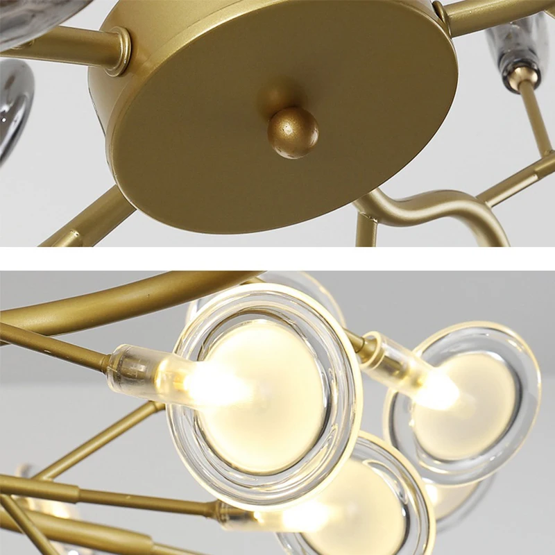 

Nordic firefly chandelier personality warm modern lamp bedroom lamp simple dining room lighting fashion living room lamp