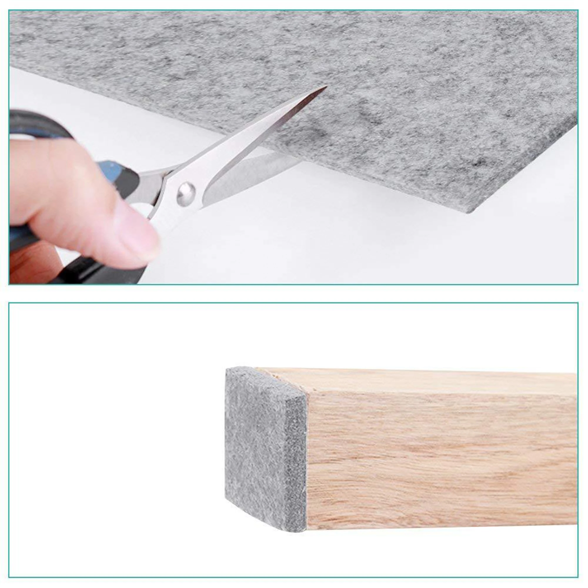 

3PCS 100CM Adhesive Felt Pads DIY Felt Strip Rolls Table Chair Protection Pad Furniture Wear-resistant Anti-scratch Muffler Tape
