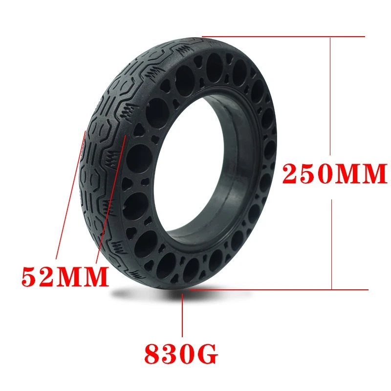 

Novel-10 Inch Rubber Solid Tires Electric Scooter Honeycomb Shock Damping Tyre for Ninebot Max G30 Electric Scooter
