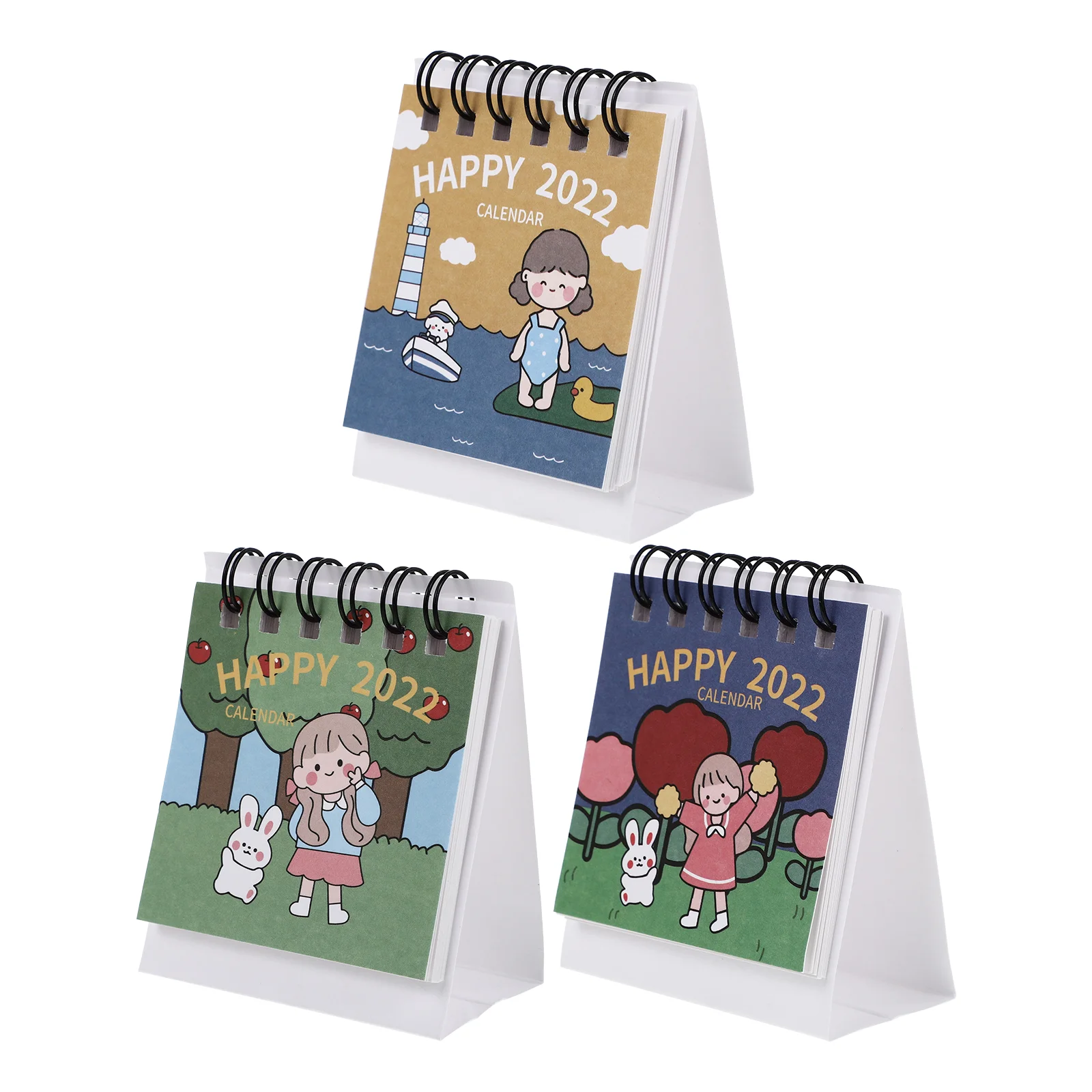 

6 шт. 2022 настольных календарей, ежемесячные календари, календари для записей (разные цвета)