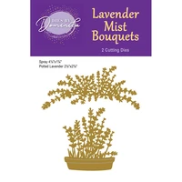 2021 new arrival lavender mist bouquet metal cutting dies blade stencil craft for scrapbooking template decor model design mould