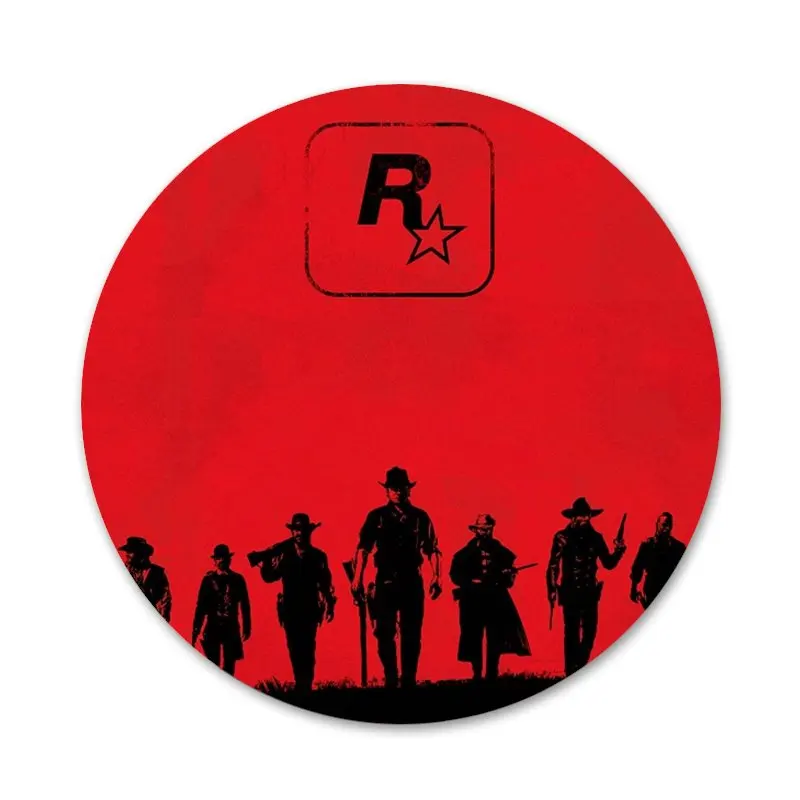 Значки для видеоигр красный мертвой выкуп значки металлические украшения одежды