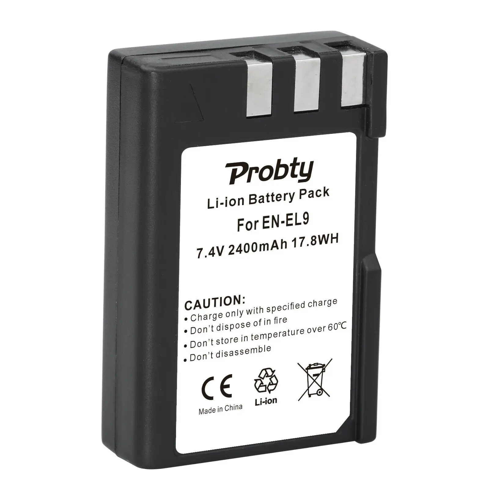 HIBTY 3 шт. EN-EL9 2400 мА/ч ультра высокой Ёмкость Li-Ion Батарея пакет для Nikon D40 D40x D60 D3000 D5000