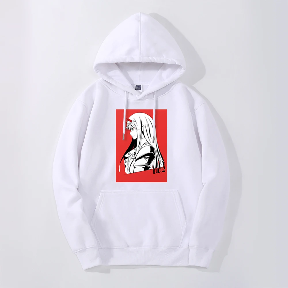 

Новое поступление 2020, милые толстовки в стиле аниме Harajuku Zero Two Kawaii, пуловер с принтом, свитшот, уличная одежда в стиле хип-хоп на весну и осень