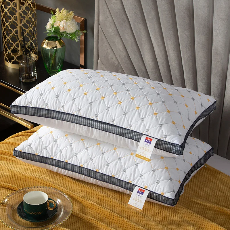 

Китайский натуральный хлопок подушка 100% полиэфирное волокно Ортопедическая подушка для шеи отель Подушка-пена с эффектом памяти для здорового сна Стенд