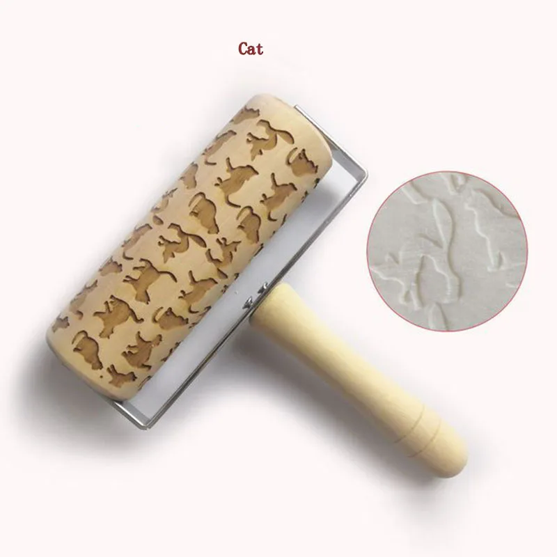 Скалка с рождественской печатью 13 9 см роликовая скалка для защиты окружающей