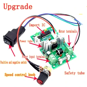 DC Motor Speed Controller Switch DC 10A Current Voltage Regulator 12-30V High Power Drive Module10A