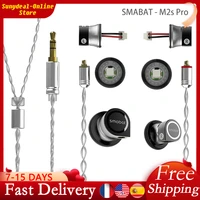 smabat m2s pro earphones headset diy upgrade driver module professional adjust sound quality earphone with mmcx wired headphones