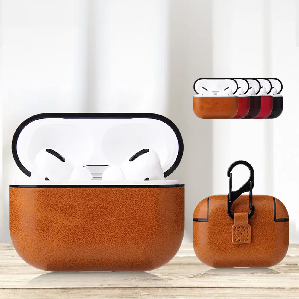 Feiseli уникальный дизайн из искусственной кожи Airpods Pro Наушники защитный чехол