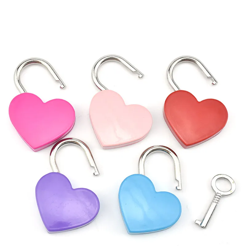 1 комплект мини-замок с сердцем для путешествий чемодан сумка багажа антикварная