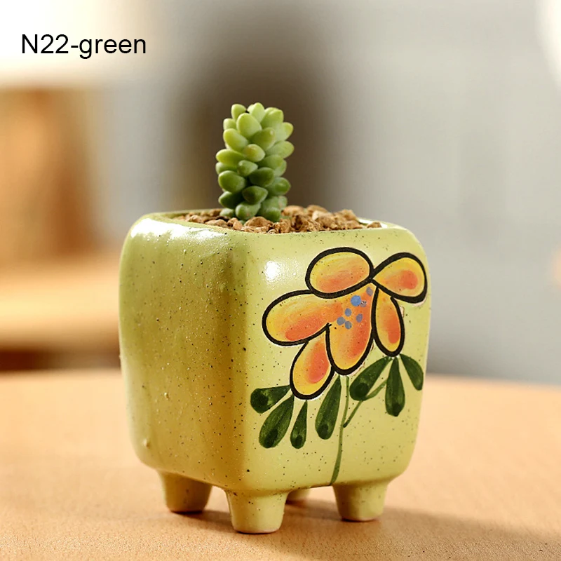 

Succulent Pots Plant Pots Garden Pots Ceramic Flower Pots Planter Outdoor Garden Home Decoration BJStore