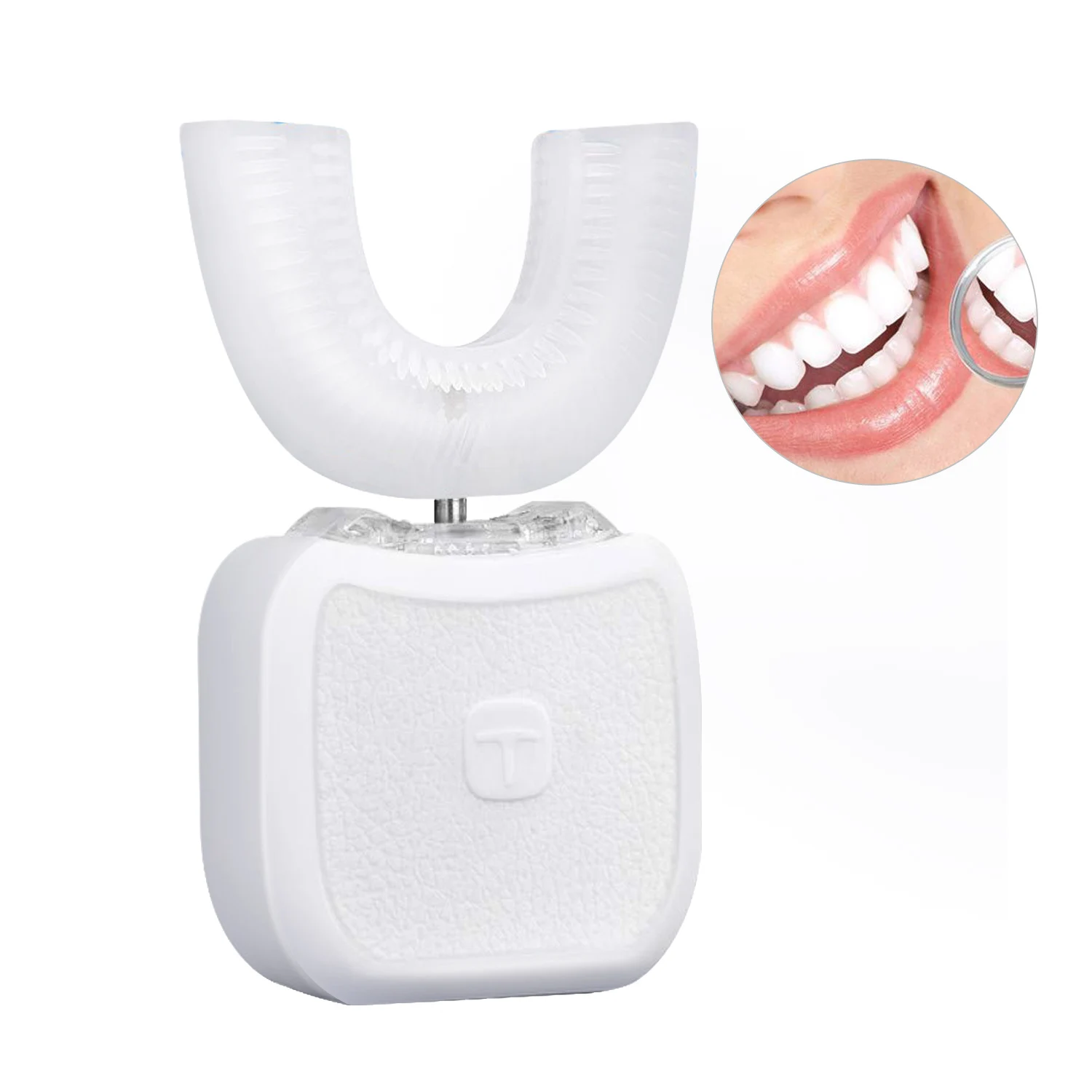 

Automatic Sonic Tooth Brush U Type Electric Toothbrush USB Rechargeable 4 Modes Intelligent Teeth Whitening Machine 360 Degrees
