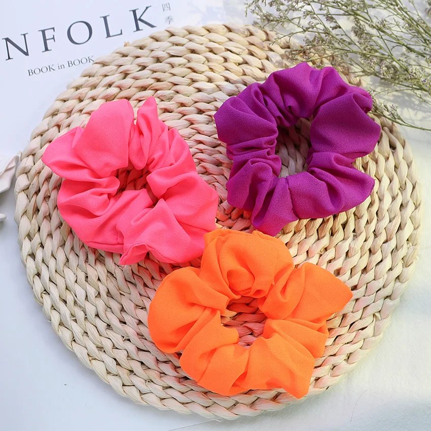 2/3/6pc Velvet Scrunchies Korean Elastic Hair Bands Set Accessories Girls