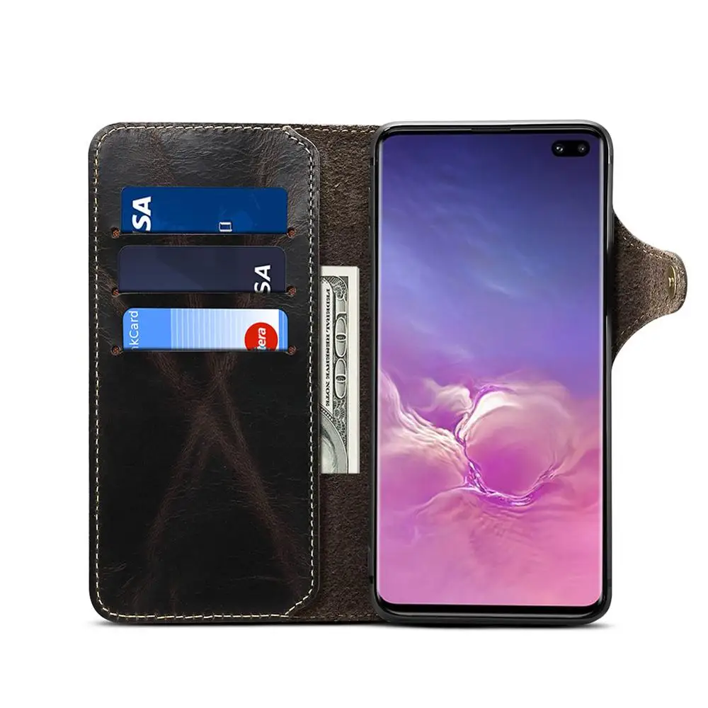 Флип-чехол YeeSite из натуральной кожи для Samsung Galaxy S10 5g чехол-кошелек с отделениями