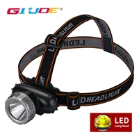 gijoe super bright led headlamp built in battery usb rechargeable mini portable flashlight lantern outdoor camping headlight