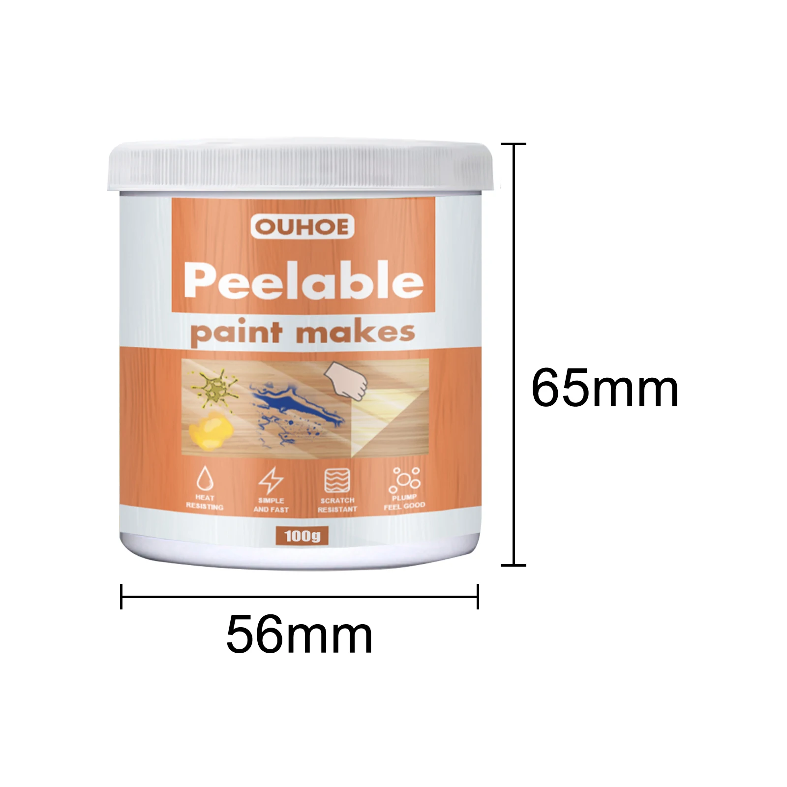 Деревянная краска для деревянного стола кровати пола защитная мебели от царапин